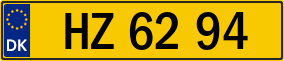 Trailer License Plate
